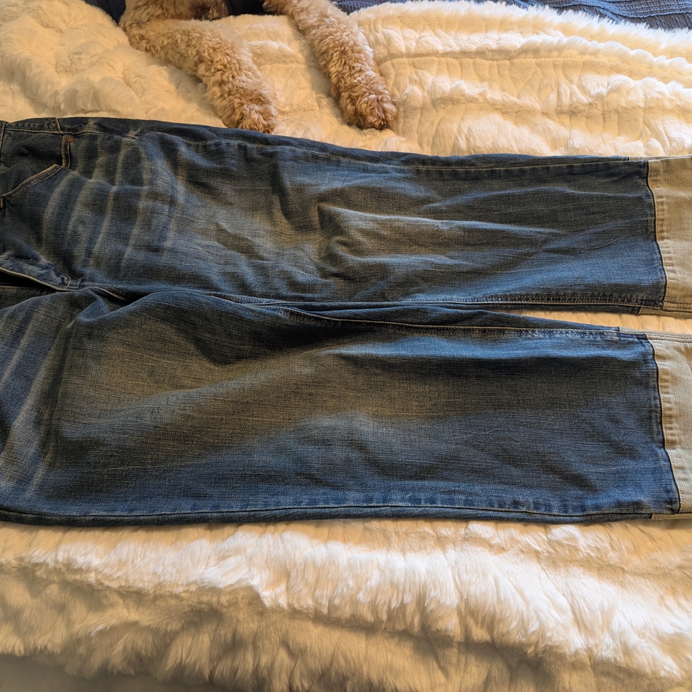 Democracy Blue and Tan Women Jeans